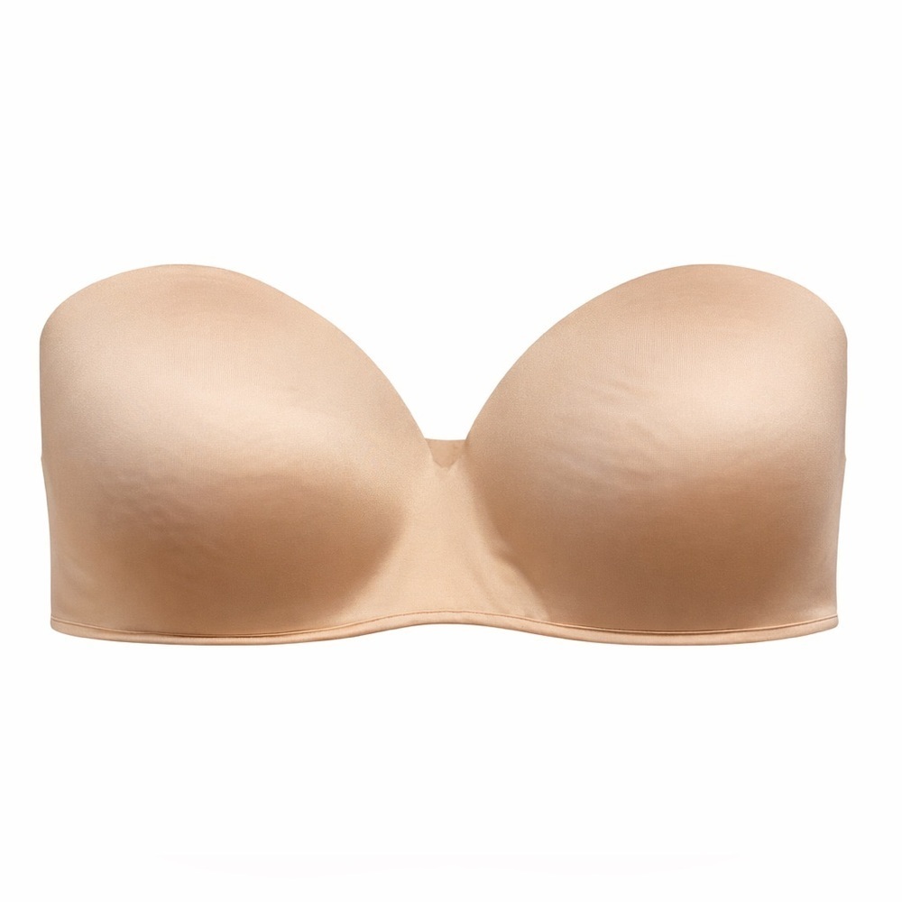 Lane Bryant Cacique Bra Strapless Underwire Nude Molded Cups 38G *No Straps*In